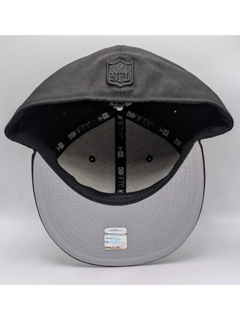 Cleveland Browns New Era 59Fifty Size 7 5/8 Black Fitted Hat Flat Bill Football